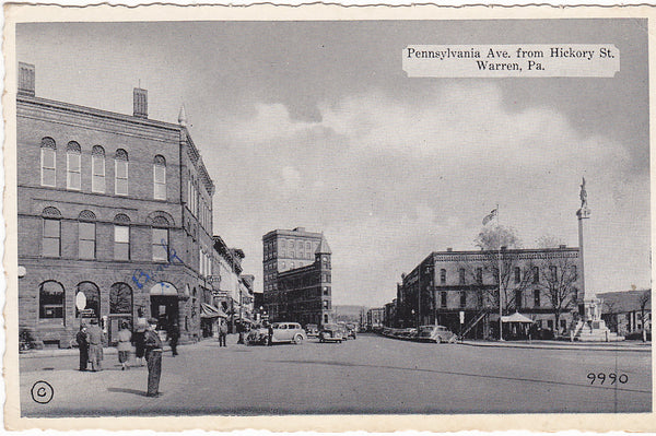 PENNSYLVANIA AVE, FROM HICKORY ST, WARREN Pa. (ref 3788/13)