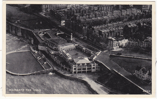 Old postcard of The Lido, Margate