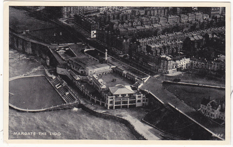 Old postcard of The Lido, Margate