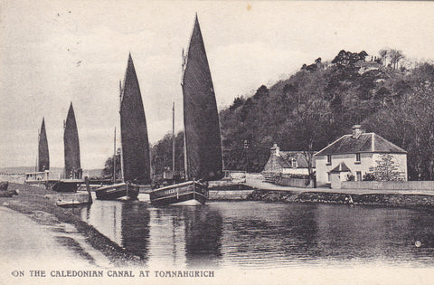 Old postcard of the Caledonian Canal at Tomnahurich