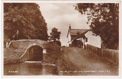 AT ALLT-YR-YN, NEWPORT, MON - REAL PHOTO POSTCARD