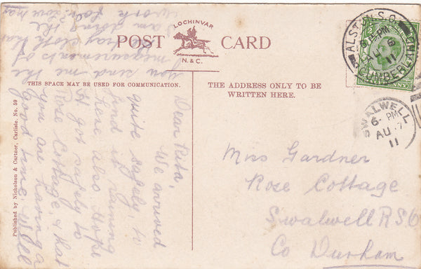 ALSTON - 1911 MULTIVIEW POSTCARD (ref 2151/20/Gb)