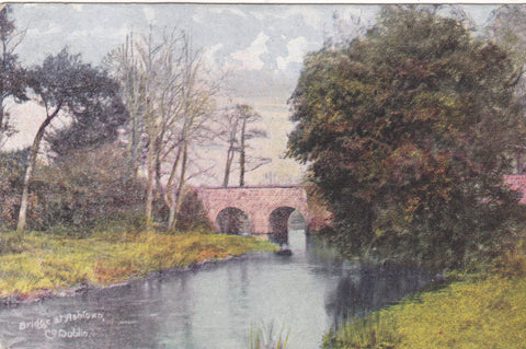 Bridge at Ashtown, Co. Dublin - pre 1918 postcard