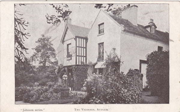Audlem Vicarage, old postcard