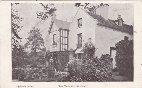 Audlem Vicarage, old postcard