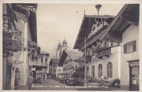 ST.JOHANN IN TIROL SPECKBACHERSTRASSE MIT GASTHOF POST 
