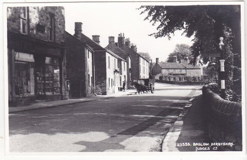 Real photo postcard of Baslow, Derbyshire