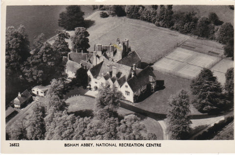 BISHAM ABBEY, NATIONAL RECREATION CENTRE AERIAL POSTCARD