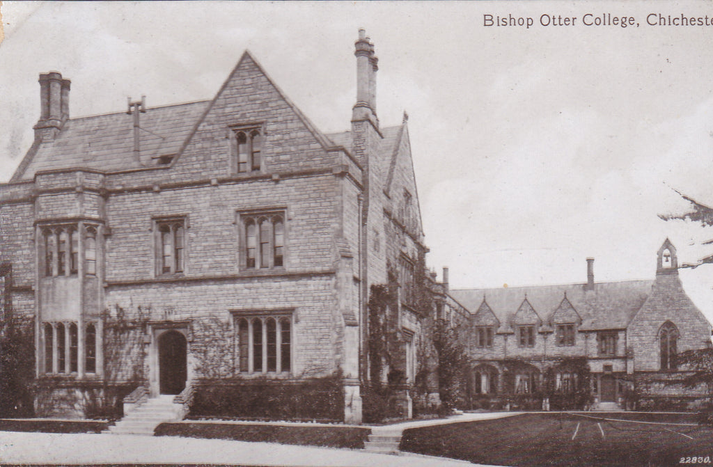 Old postcard of Bishop Otter College, Chichester