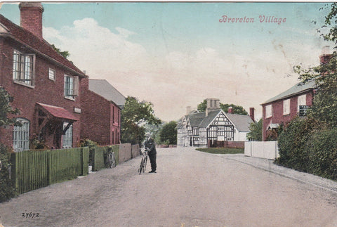 Old postcard showing Brereton Village, nr Sandbach