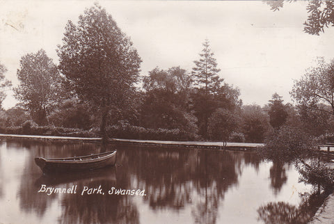 SWANSEA BRYMNELL PARK (BRYNMILL) 1912 REAL PHOTO POSTCARD