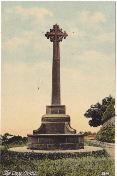 THE CROSS, CALDY - PRE 1918 WIRRAL POSTCARD