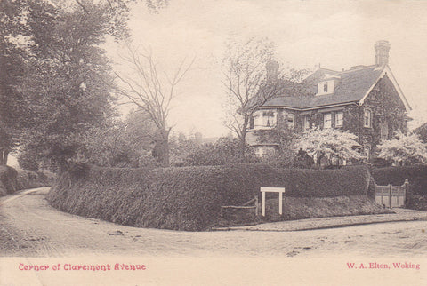 Old postcard of Claremont Avenue, Woking