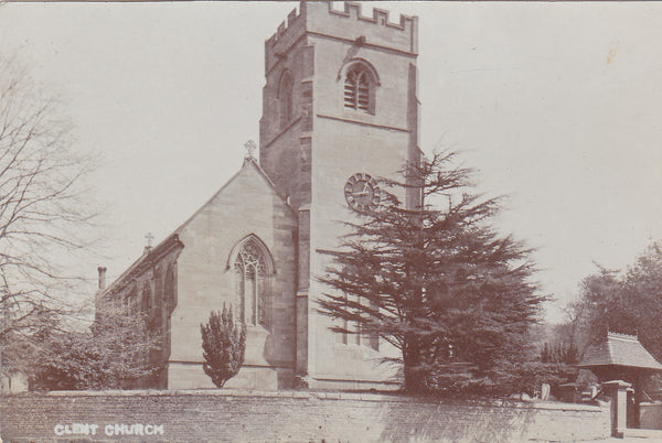1907 real photo postcard of Clent Church in Worcestershire