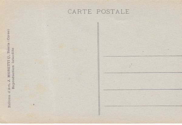 CORTE (CORSE) VUE GENERALE - VINTAGE CORSICA POSTCARD (ref 2470)