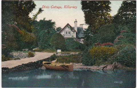DINIS COTTAGE, KILLARNEY - OLD COUNTY KERRY IRELAND POSTCARD