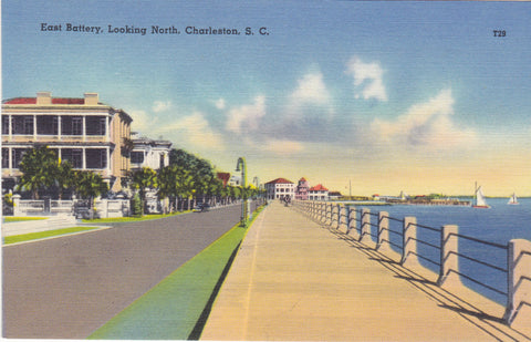 EAST BATTERY, LOOKING NORTH, CHARLESTON, S.C
