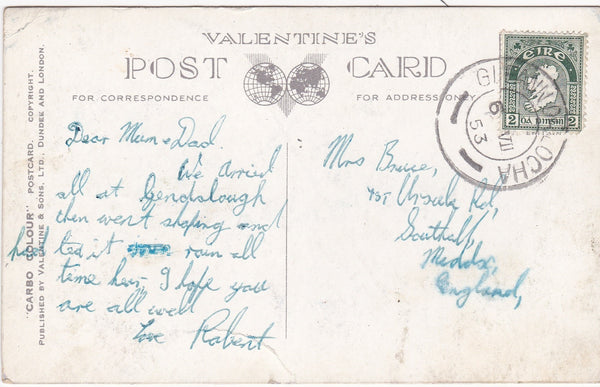 ENNISKERRY - CO. WICKLOW - 1953 POSTCARD (ref 4082/18)
