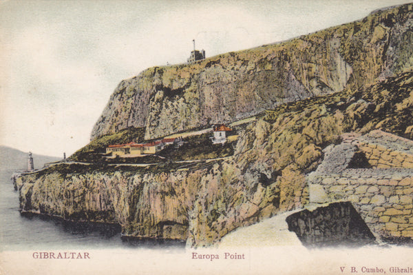 Gibraltar, Europa Point - old postcard