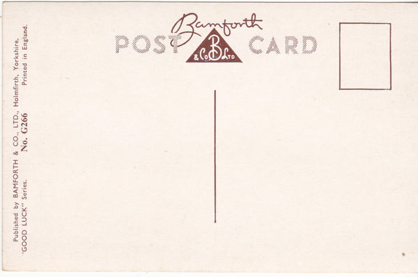 NOW WE'LL BE FOR IT! - OLD BAMFORTH DOG POSTCARD (ref 4065/18x2)