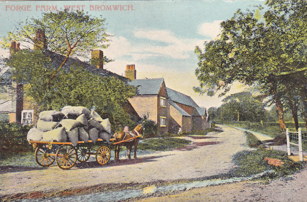 Early 1900s postcard of Forge Farm, West Bromwich
