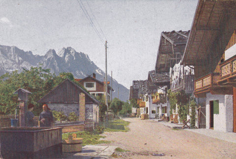 GARMISCH - FRUHLINGSTRASSE MIT WARENSTEIN