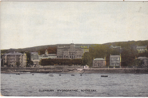 Old postcard of Glenburn Hydropathic, Rothesay, Scotland