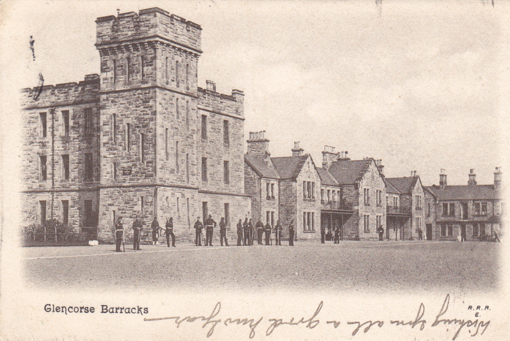 GLENCORSE BARRACKS - MIDLOTHIAN, SCOTLAND - OLD POSTCARD (ref 3681/18x2)