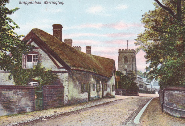 GRAPPENHALL, WARRINGTON - PRE 1918 POSTCARD (ref 2362/17)