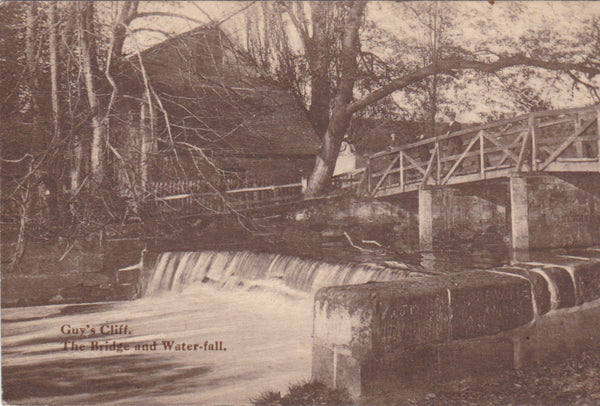 GUY'S CLIFF, BRIDGE AND WATERFALL 