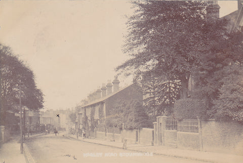 Old real photo postcard of Hagley Road, Stourbridge