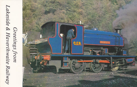 "PRINCESS" AT HAVERTHWAITE - LAKESIDE & HAVERTHWAITE RAILWAY