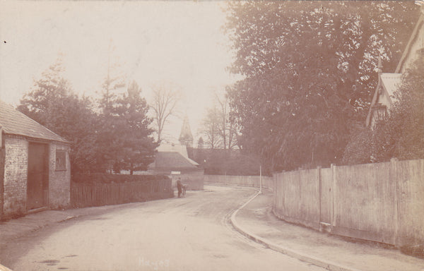 Old real photo postcard mailed in 1913, postmarked Hayes, Kent