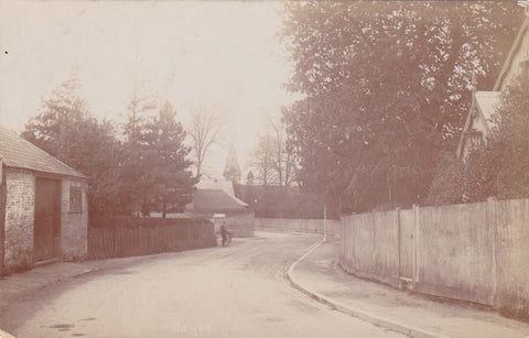 Old real photo postcard mailed in 1913, postmarked Hayes, Kent