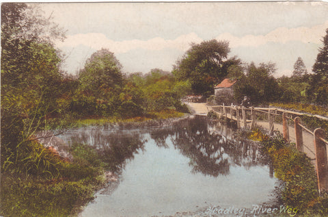 Pre 1918 postcard of Headley, River Wey