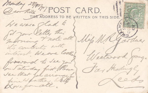 HESLEYSIDE, BELLINGHAM - OLD NORTHUMBERLAND POSTCARD (ref 6478/20/GB)