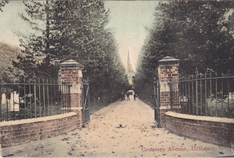 ld postcard of Cemetery Avenue, Holbeach in Lincolnshire