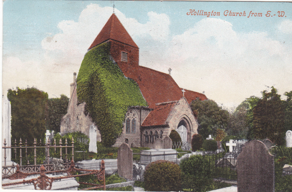 HOLLINGTON CHURCH FROM S.W.