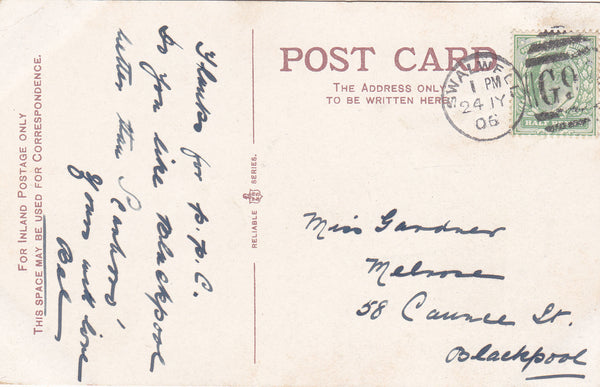 THE MILL, HORNCLIFF, BERWICK-ON-TWEED - 1906 POSTCARD (ref 2539/20/Gb)