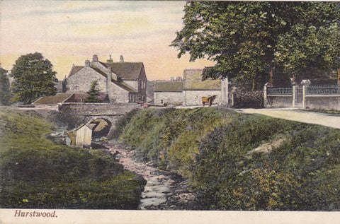 HURSTWOOD - PRE 1918 LANCASHIRE POSTCARD (ref 1893/17)