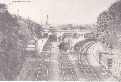 Kemble Station postcard