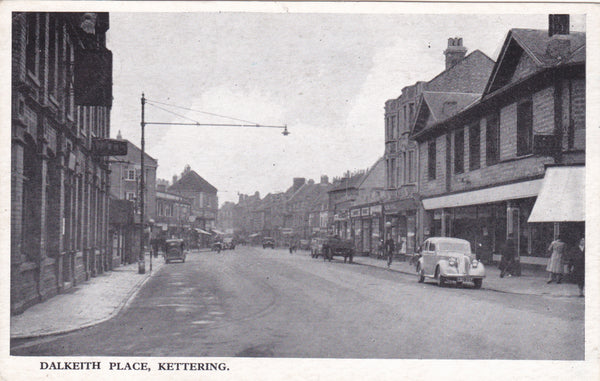 Dalkeith Place, Kettering, old postcard