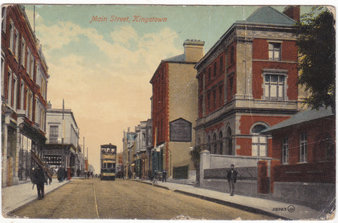 Old postcard of Main Street, Kingstown