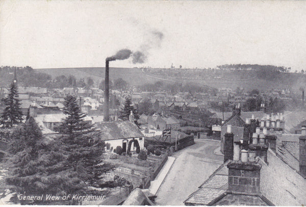 GENERAL VIEW, KIRRIEMUIR - OLD ANGUS POSTCARD (ref 1570/18)