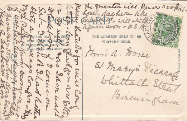 LAMPETER, HIGH STREET - EARLY 1900s STREET SCENE POSTCARD (ref 3592/21/RW)
