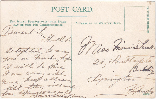 LEIGH ROAD, EASTLEIGH - OLD HAMPSHIRE POSTCARD (ref 6246/21/G4)