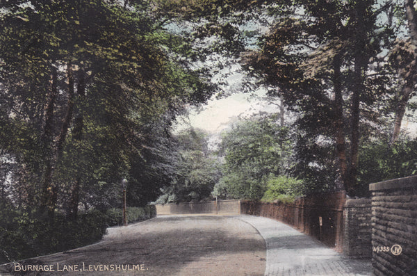 BURNAGE LANE, LEVENSHULME - PRE 1918 - MANCHESTER - POSTCARD
