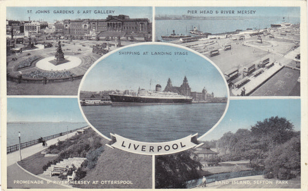 LIVERPOOL - MULTIVIEW COLOUR POSTCARD (ref 2163)