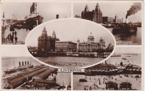 LIVERPOOL - REAL PHOTO MULTIVIEW POSTCARD (ref 2164)