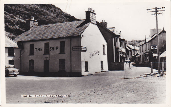 Real photo postcard of The Ship, Llangrannog in Cardiganshire